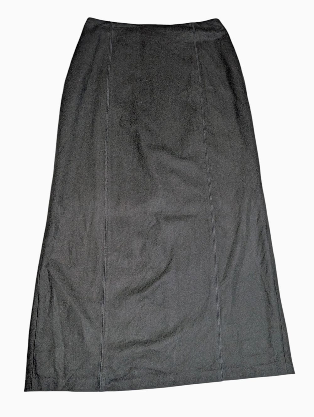 Eddie Bauer Maxi Skirt Black Wool Size 10